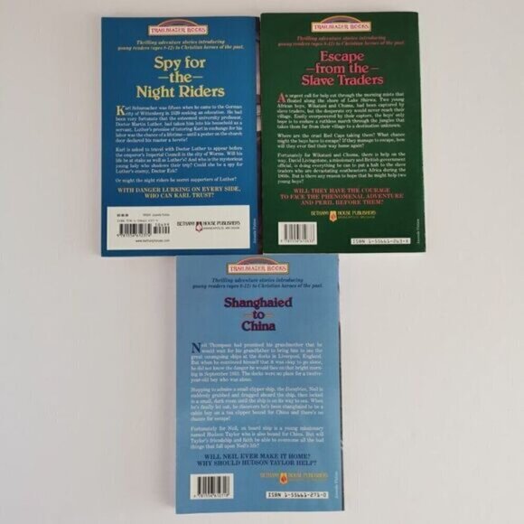 Vintage Trailblazer Books Set of 3, 1990s Christian YA Fiction Historical - Picture 4 of 7